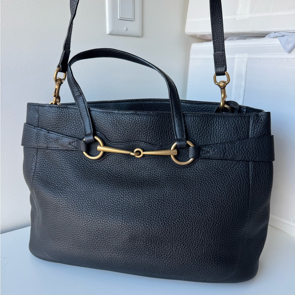 Gucci Bright Bit Tote Bag 2 way with Gold accents